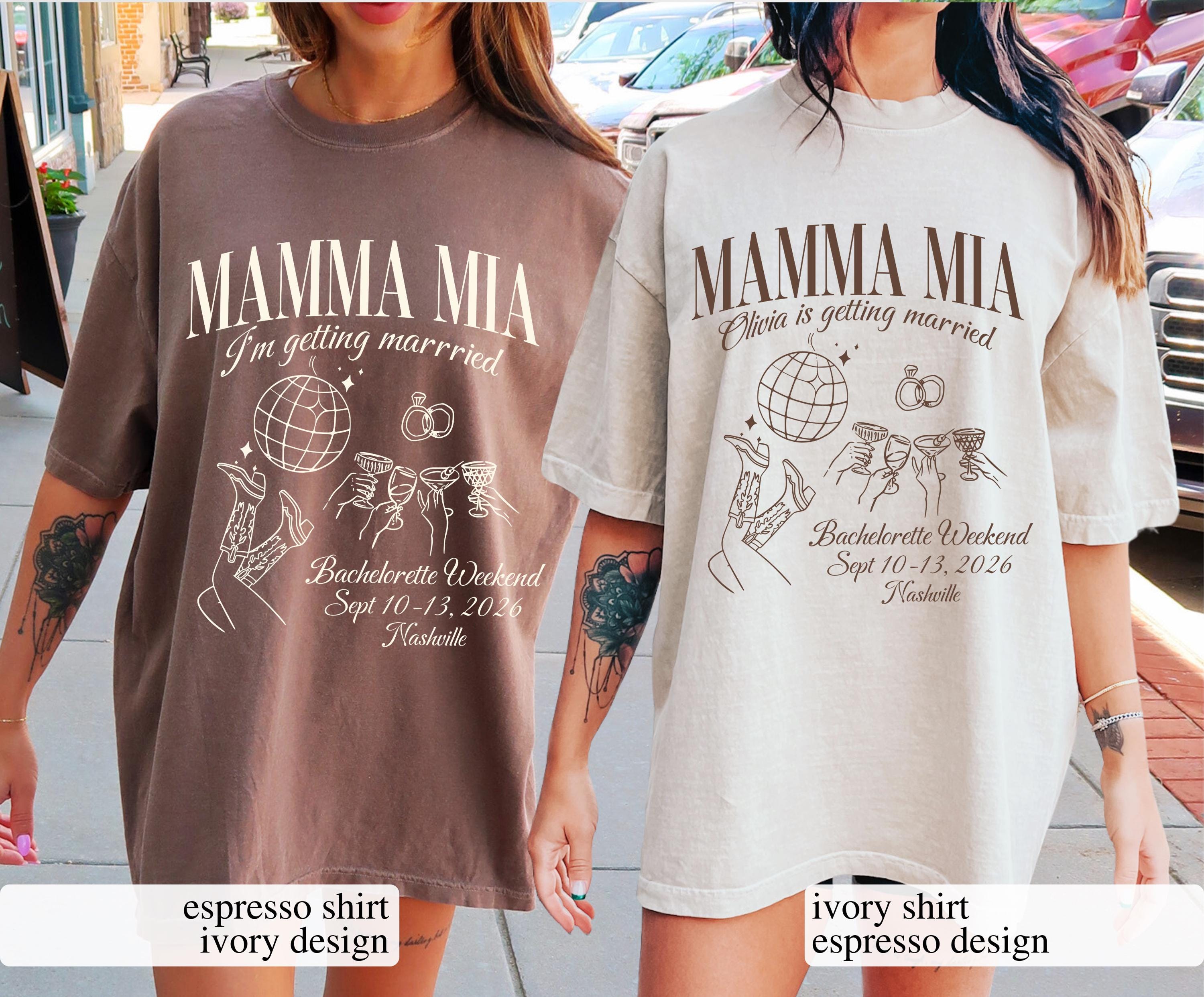 Mamma Mia Bachelorette Shirts, She Found Her Honey Honey Dancing Queens Brides Last Disco Bach Shirts Gift for Bridesmaid Disco Shirts