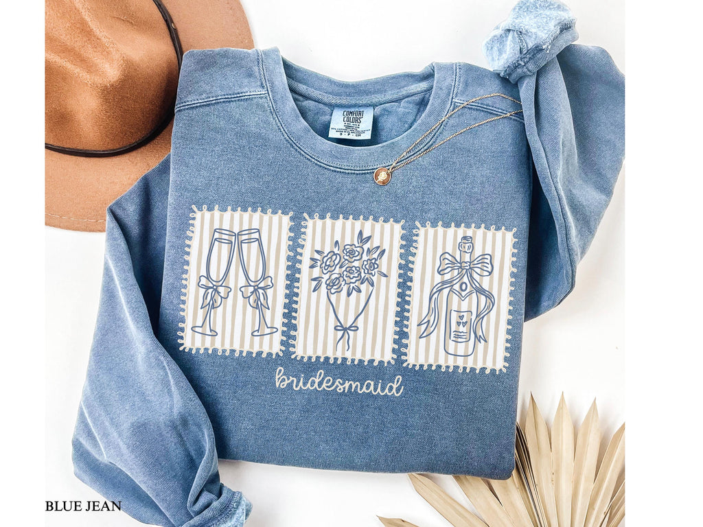 Comfort Colors® Bridal Party Shirts, Bridesmaid Proposal Gift, Personalized Maid Of Honor Tee, Bachelorette Getting Ready Outfit