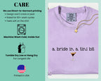 Comfort Colors® A Bride in a Tini Bit Bride Shirt, Espresso Martini Shirt, Future Mrs Shirt, Engaged Shirt, Bridal Shower Gift Idea
