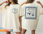 Custom Beach Bachelorette Comfort Colors Shirts, Dirty 30 Birthday Merch Party Bikinis And Martinis Bachelorette, Personalized Club Shirts