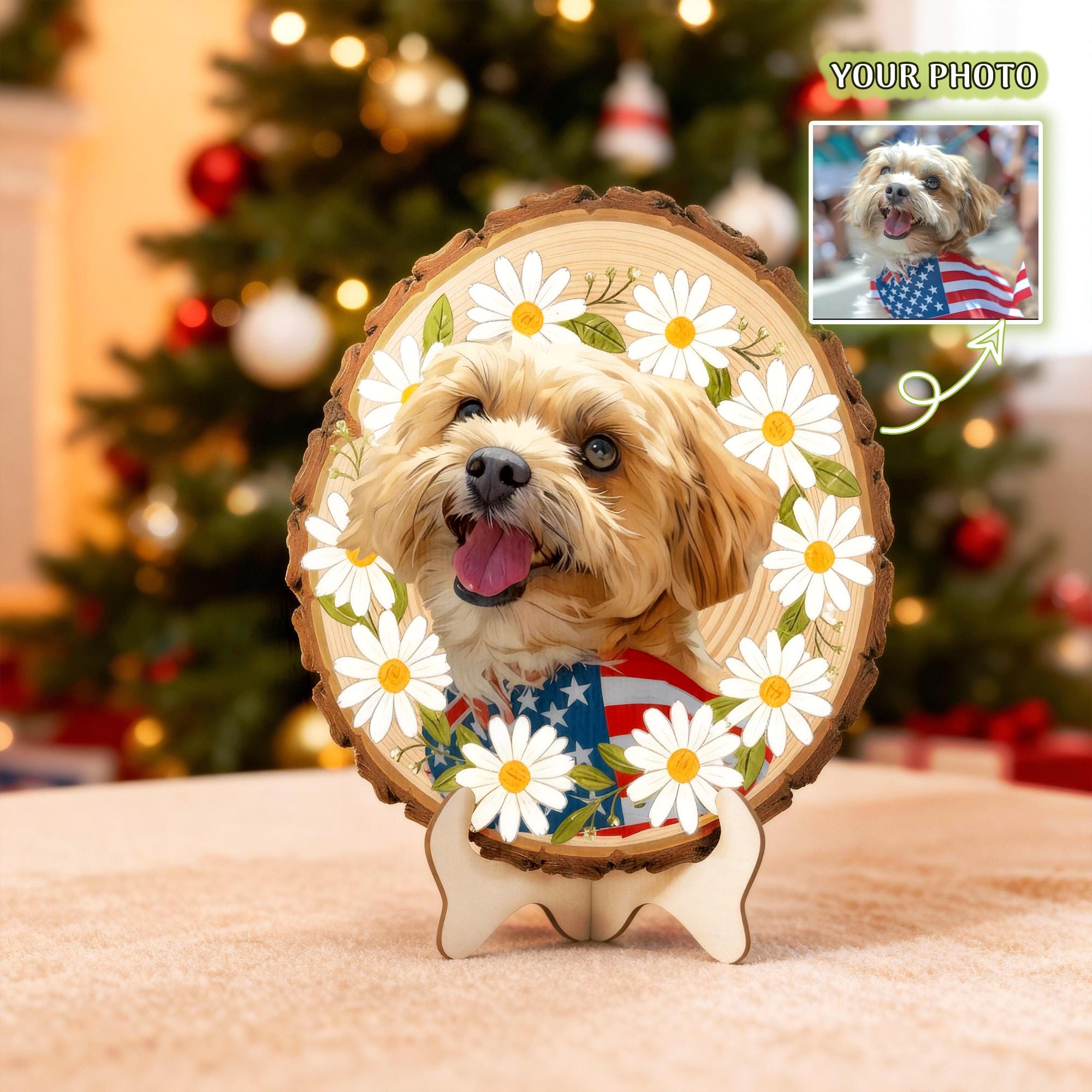 Custom Pet Portrait Wall Art, Pet Memorial Gift, Custom Guinea Pig Portrait Wooden Hanging, Pet Loss Sympathy Gift, Hamster Memorial Gift