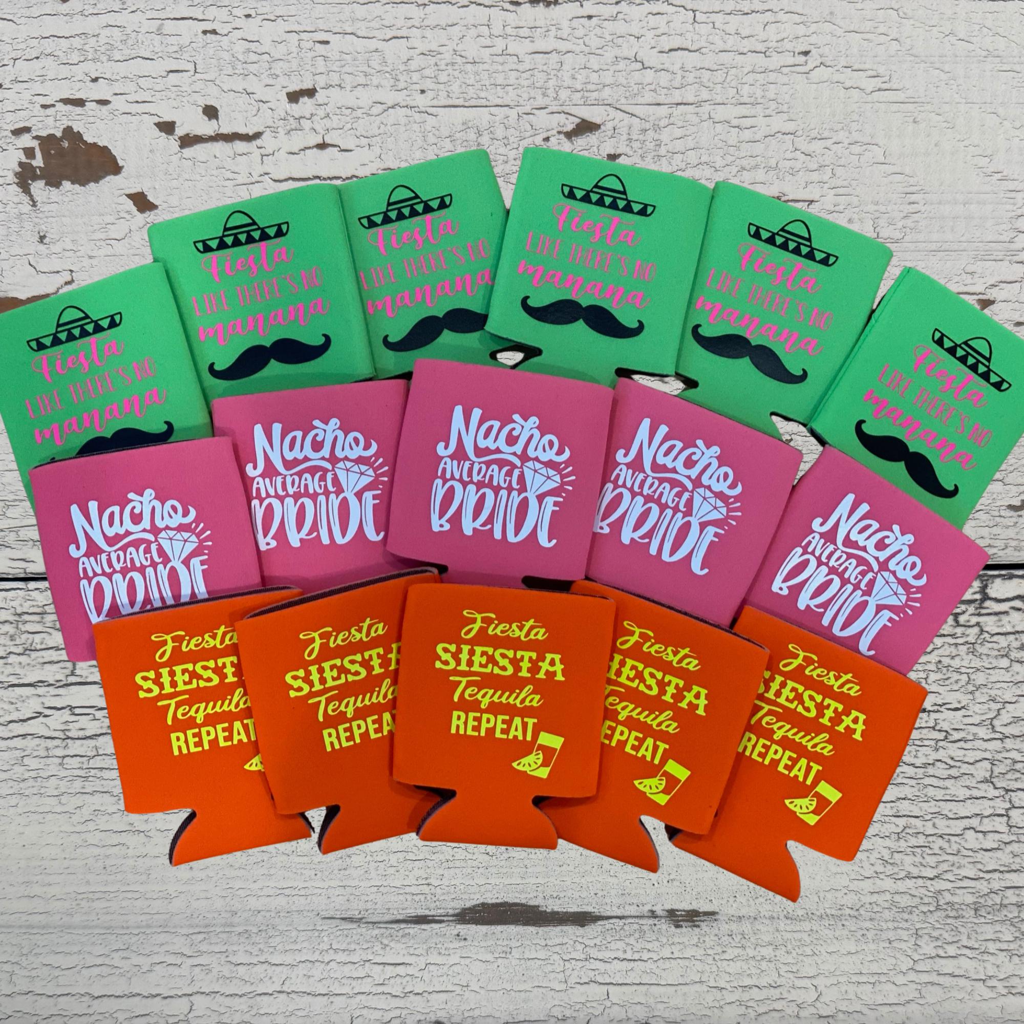 Custom Can Coolers: Personalized Wedding, Bachelorette Party Favors
