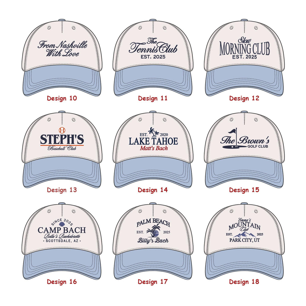 Custom Embroidered Trucker Hat, 90s Vintage Style Bachelorette & Bachelor Party Hat, Your Design Here, Personalized Gift HC0201