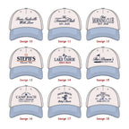 Custom Embroidered Trucker Hat, 90s Vintage Style Bachelorette & Bachelor Party Hat, Your Design Here, Personalized Gift HC0201
