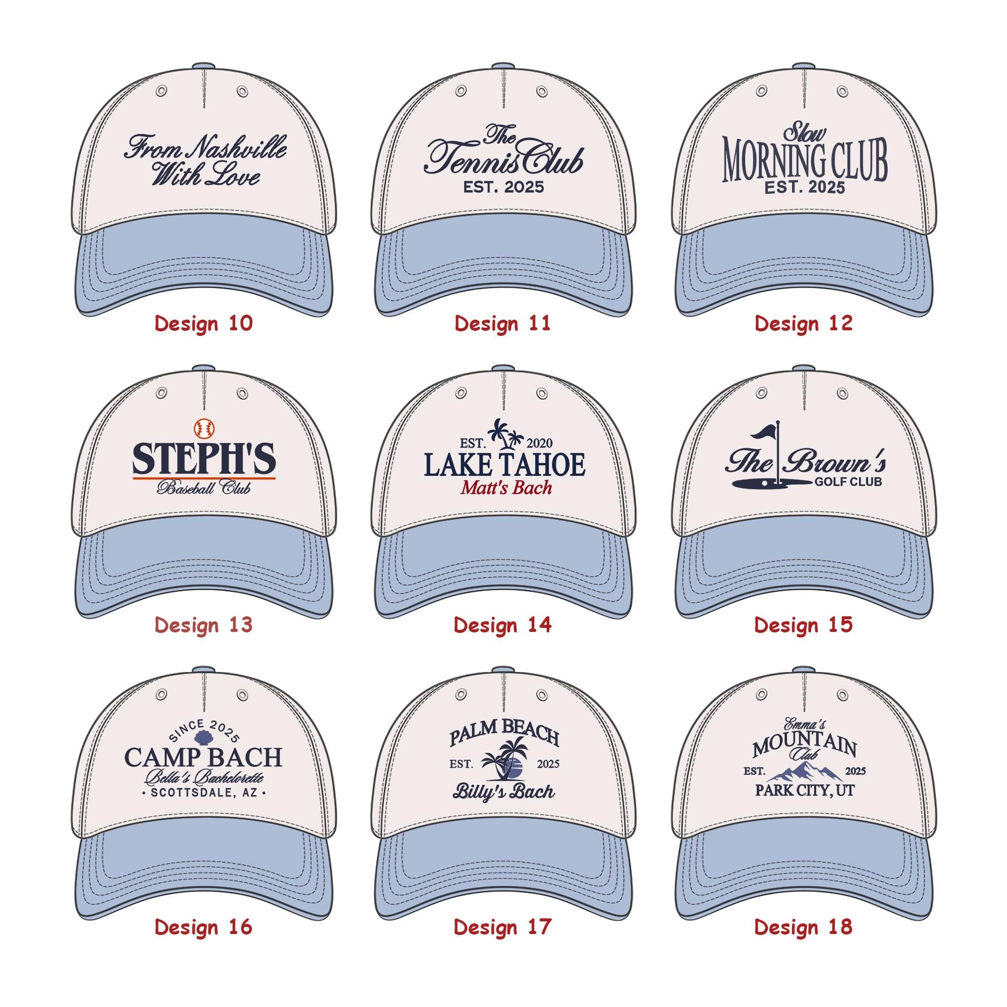 Custom Embroidered Trucker Hat, 90s Vintage Style Bachelorette & Bachelor Party Hat, Your Design Here, Personalized Gift HC0201