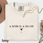 Comfort Colors® A Bride in a Tini Bit Bride Shirt, Espresso Martini Shirt, Future Mrs Shirt, Engaged Shirt, Bridal Shower Gift Idea