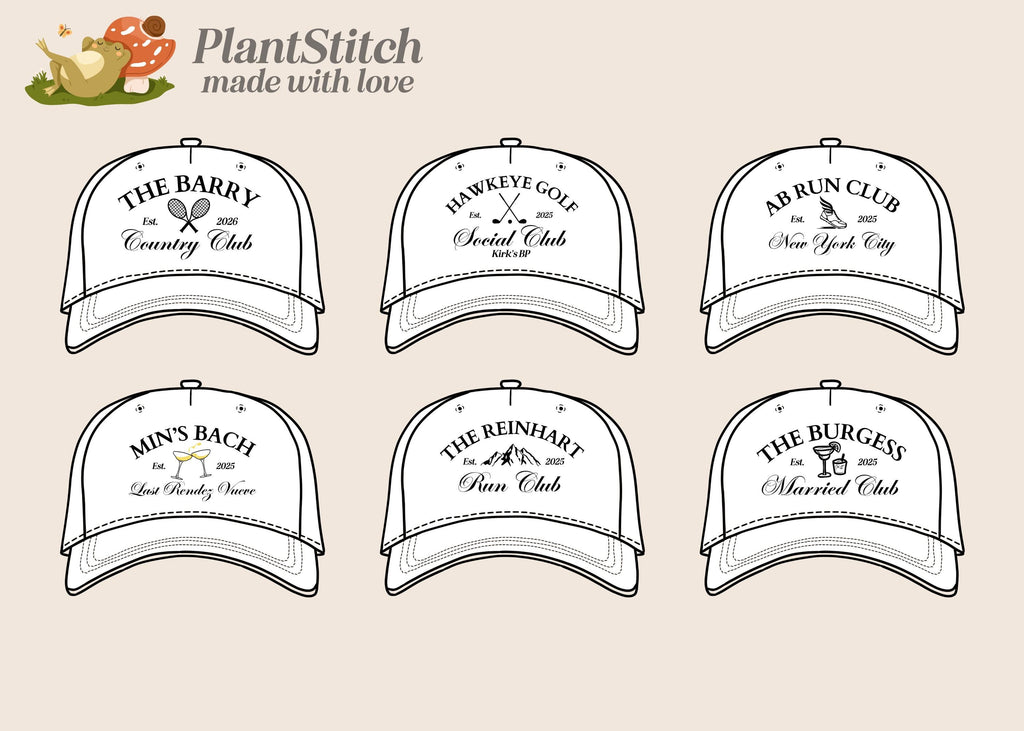 Custom Embroidered Bachelorette Bachelor Trucker Hat: 90s Party Bride Cap