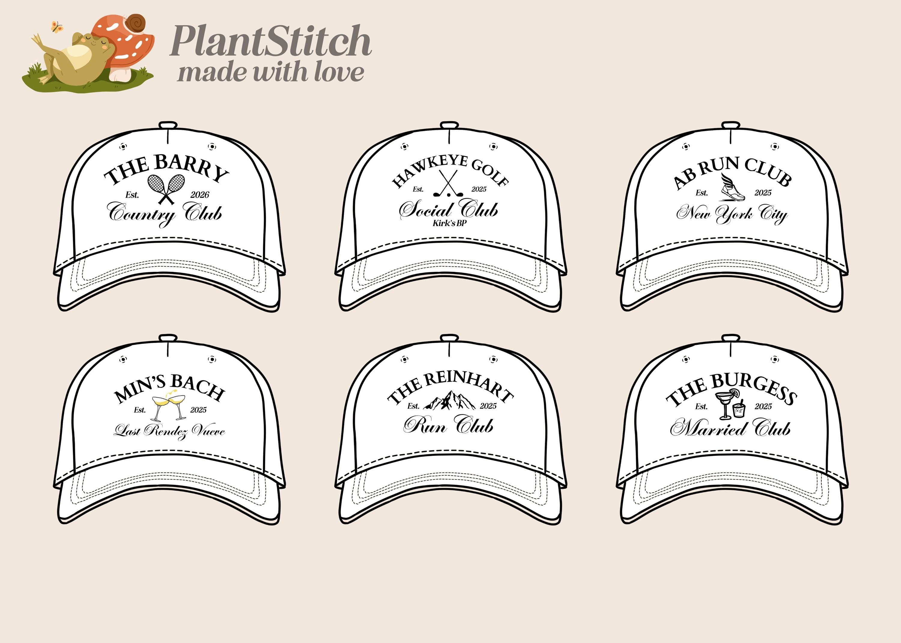 Custom Embroidered Bachelorette Bachelor Trucker Hat: 90s Party Bride Cap