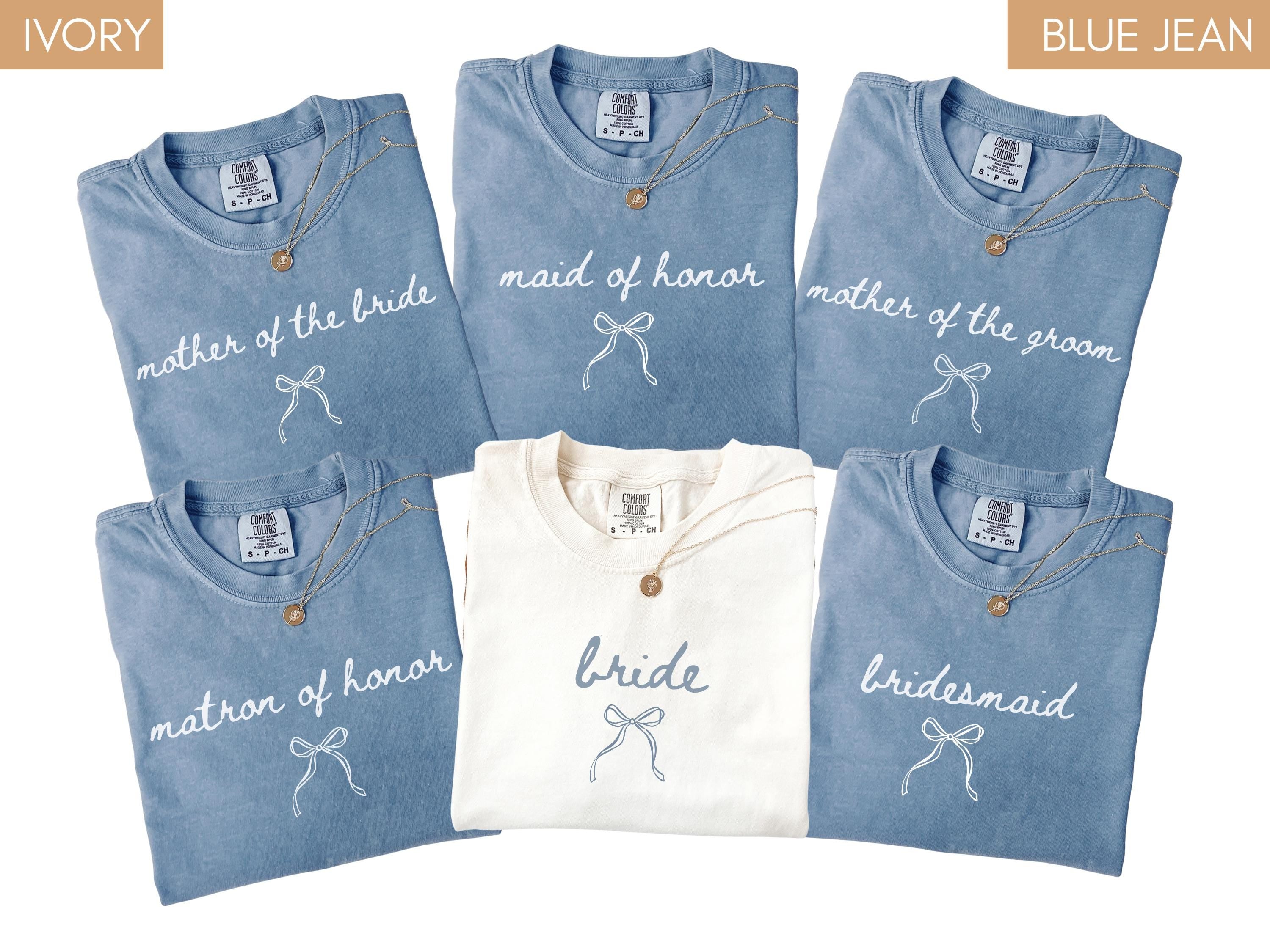 Bridal Party Comfort Colors® Shirt, Bridesmaid Proposal Gift, Maid Of Honor Tee, Matching Wedding Shirt, Wedding Party Bachelorette Shirt