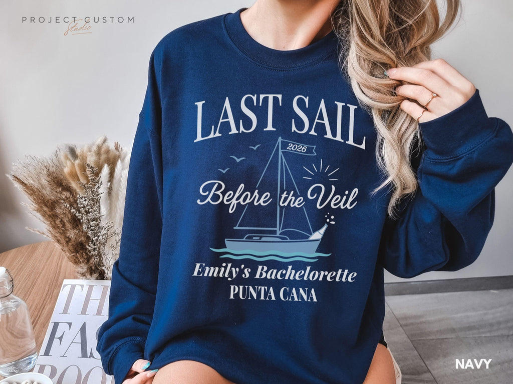 Nautical Bachelorette Party Shirts, Bachelorette Shirts, Bachelorette Cruise, Last Sail Before the Veil, Let's Get Nauti, Beach Bachelorette