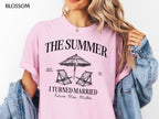 Summer I Turned Married Bachelorette Shirts - Personalized Bridal Party Tshirt for Bach Trip BA2604