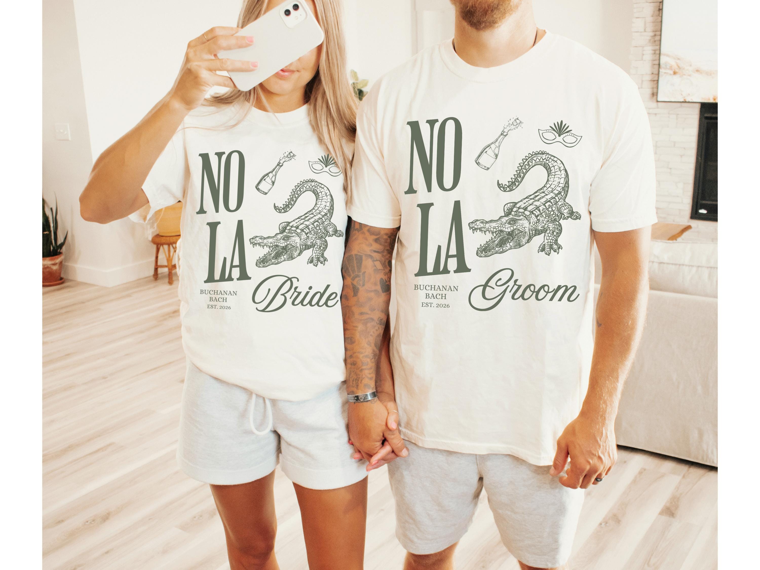 NOLA Bachelorette Shirts, New Orleans Bachelorette Party Shirts, Nola Bride, Nola Krewe, Mardi Gras Bachelorette, Matching Group Shirts