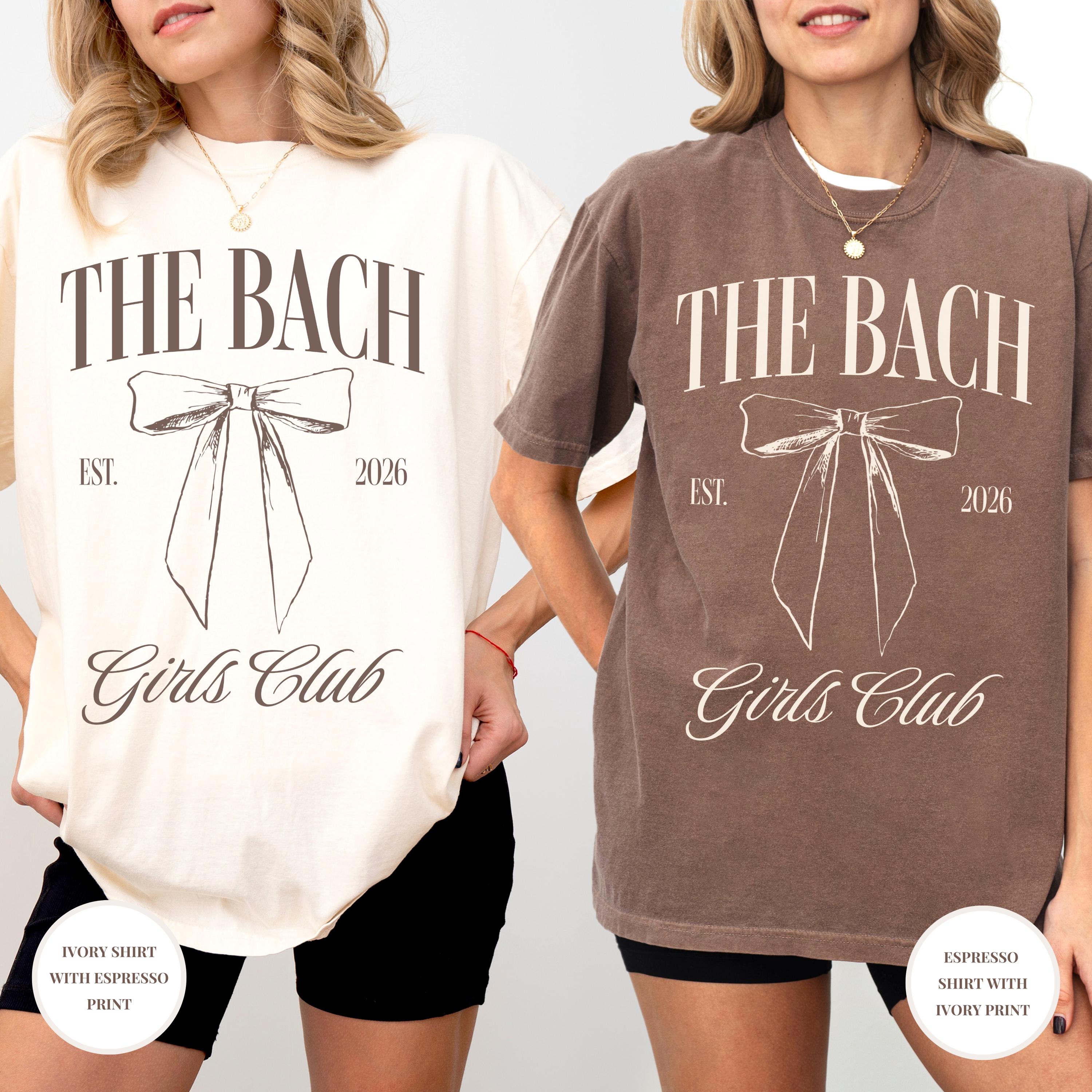Personalized Coquette Bow Girl's Bachelorette Shirts