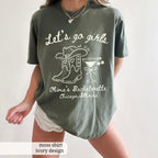Custom Cowgirl Bride Shirt, Lets Go Girls Nashville Bach Shirt, Personalized Western Bachelorette Shirt, Matching Country Bridal Party Tees