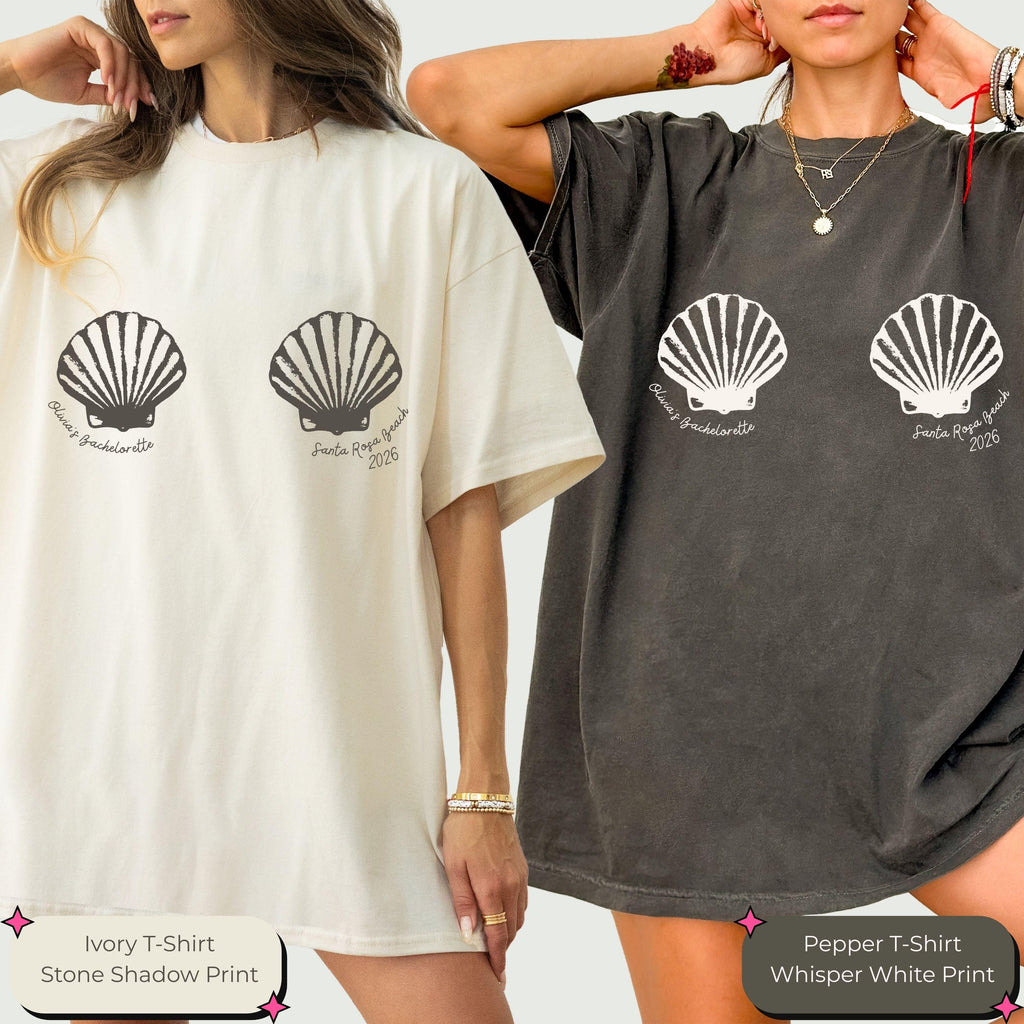 Custom Mermaid Bachelorette Shirt, Comfort Colors Bridal Party Tee, Personalized Beach Bach Top