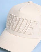 xo, Fetti Bride Embroidered Trucker Hat | Bachelorette Party Gift, Cotton 5 Panel Hat, Neutral Ivory Cap, Bridal Shower, Tonal, Accessory