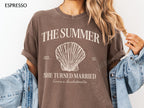 Summer I Turned Married Bachelorette Shirts - Personalized Bridal Party Tshirt for Bach Trip BA2604