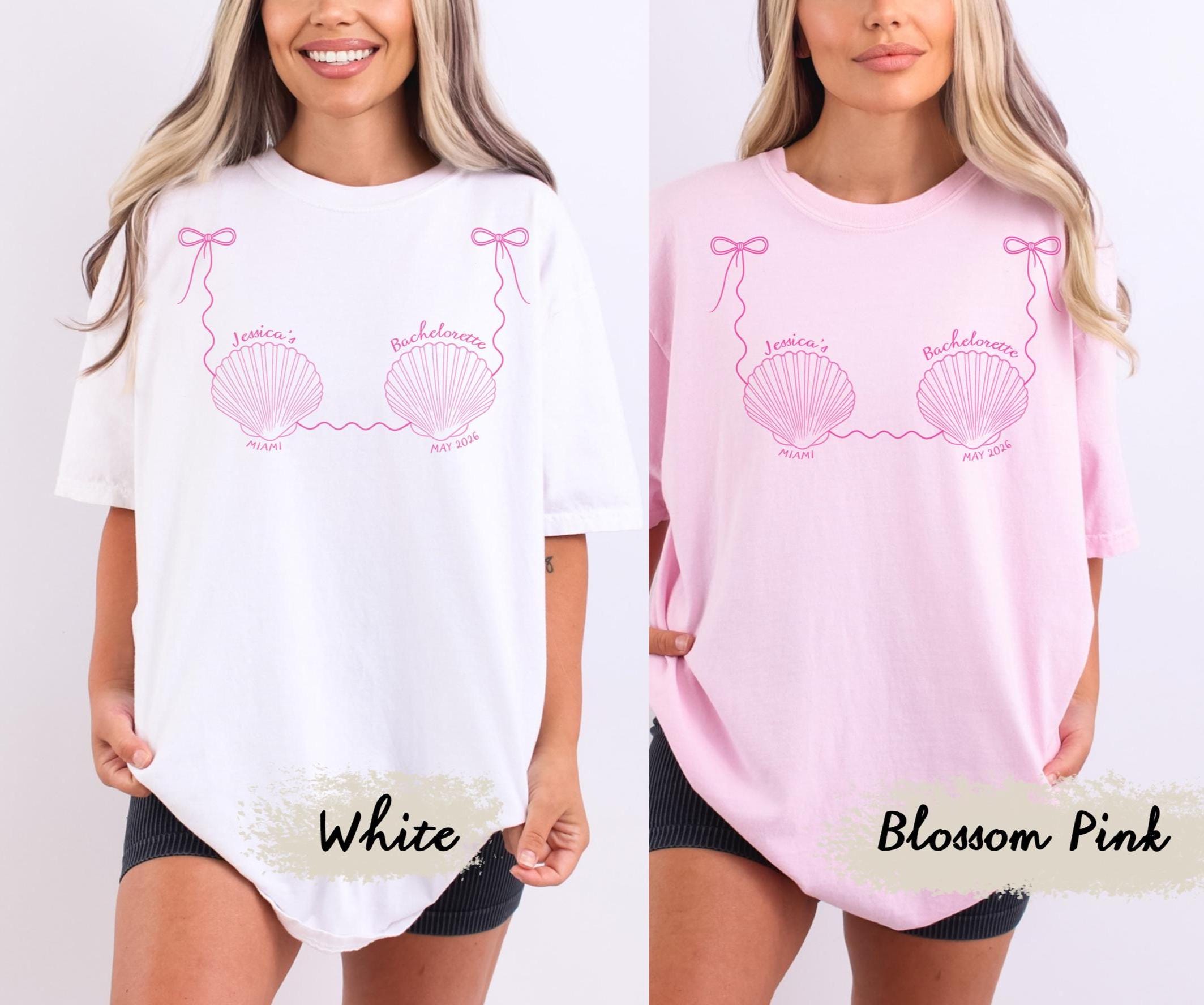 Bachelorette Shirts Seashell shirt Bach Club Shirt Bride Club Last Splash Beach Bikini Tshirt Bridesmaid Gift Matching Party