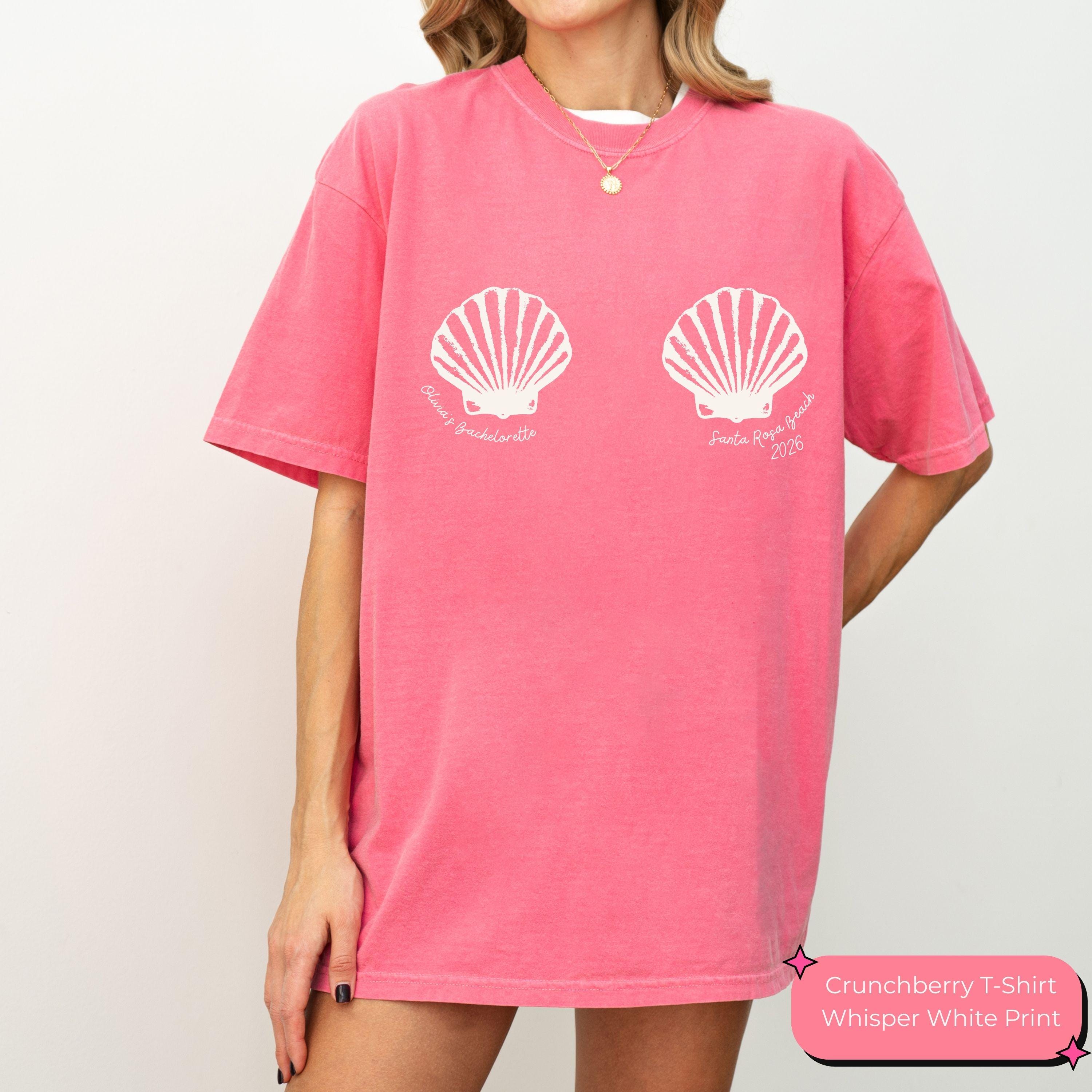 Custom Mermaid Bachelorette Shirt, Comfort Colors Bridal Party Tee, Personalized Beach Bach Top