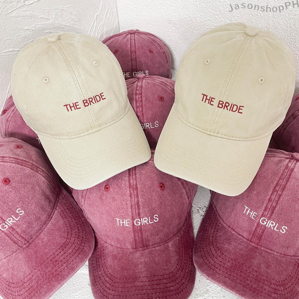 Personalized Embroidered Bride Squad Baseball Cap | Custom Bachelorette Party Hat | Bridal Shower Gift