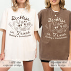 Reckless in Texas Bachelorette Shirt, Western Cowgirl Last Rodeo Tee, Comfort Colors®, Girls Trip
