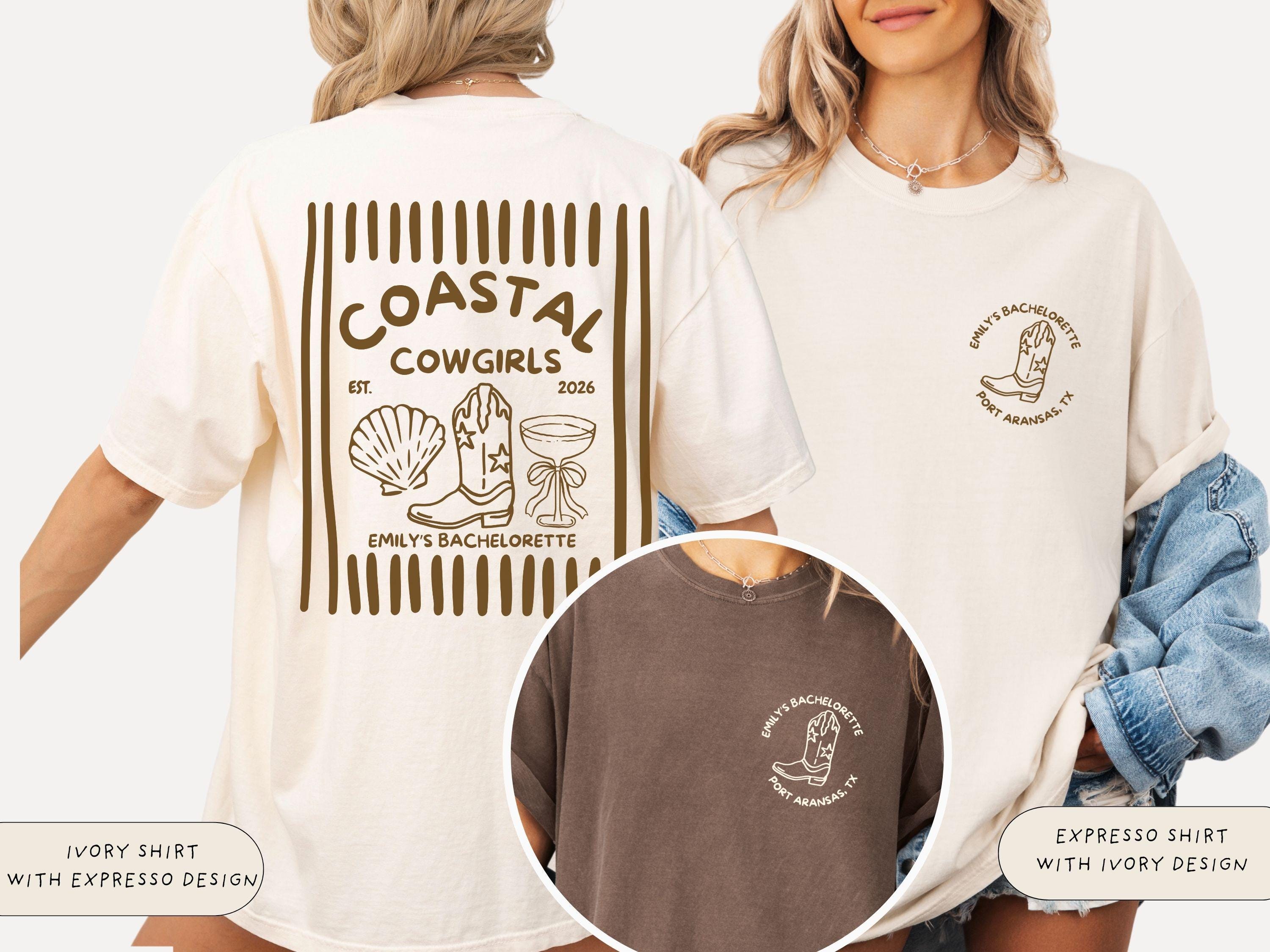 Coastal Cowgirl Bachelorette Shirt, Beach Bach Party, Western Theme