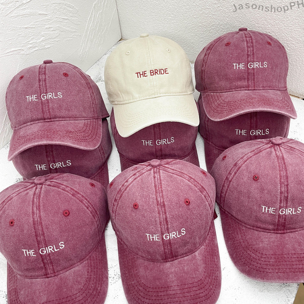 Personalized Embroidered Bride Squad Baseball Cap | Custom Bachelorette Party Hat | Bridal Shower Gift