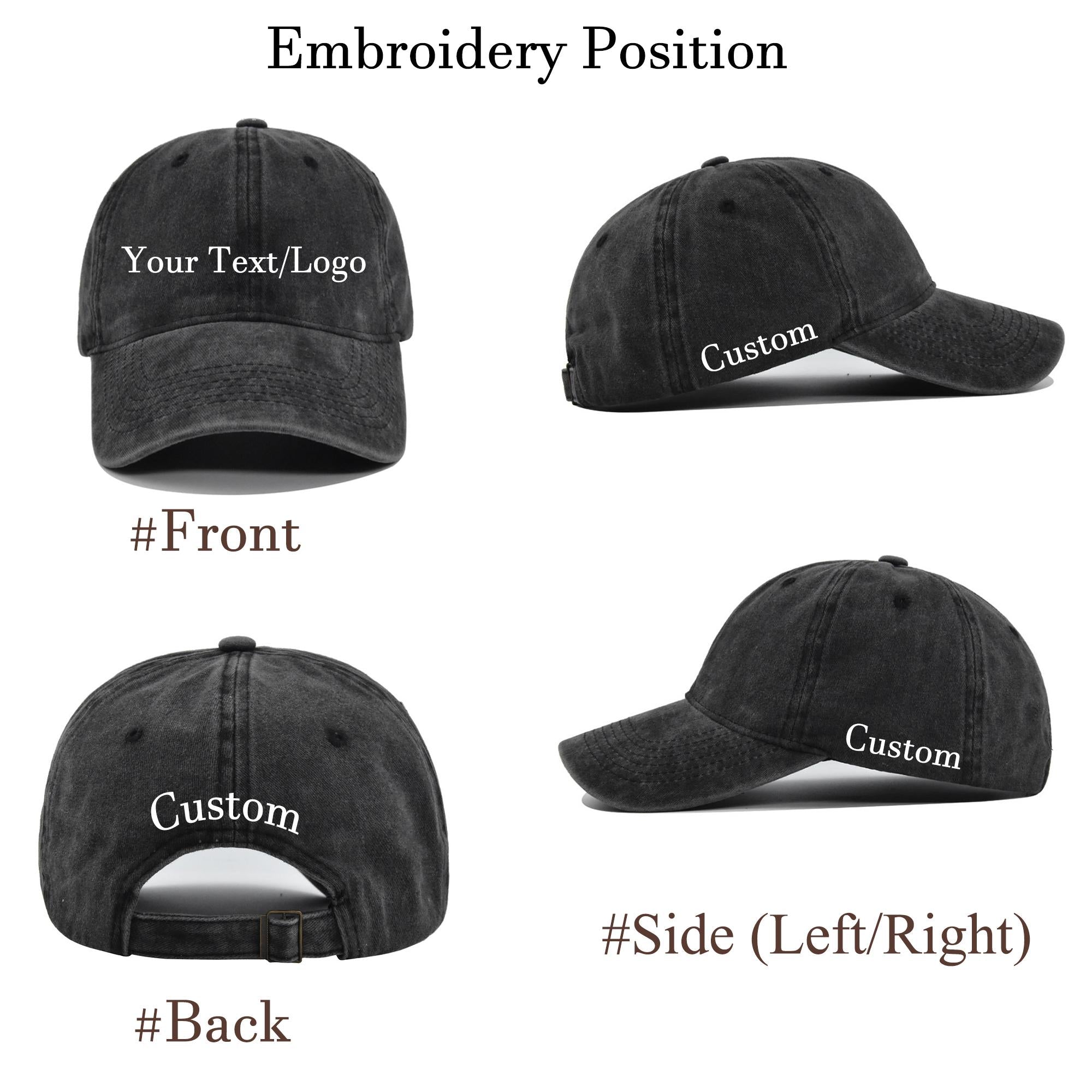 Embroidered Bride Squad Hat, Personalized Bachelorette Party Hats,Bridal Shower Gift,Bridesmaid Matching Wedding Weekend Cap