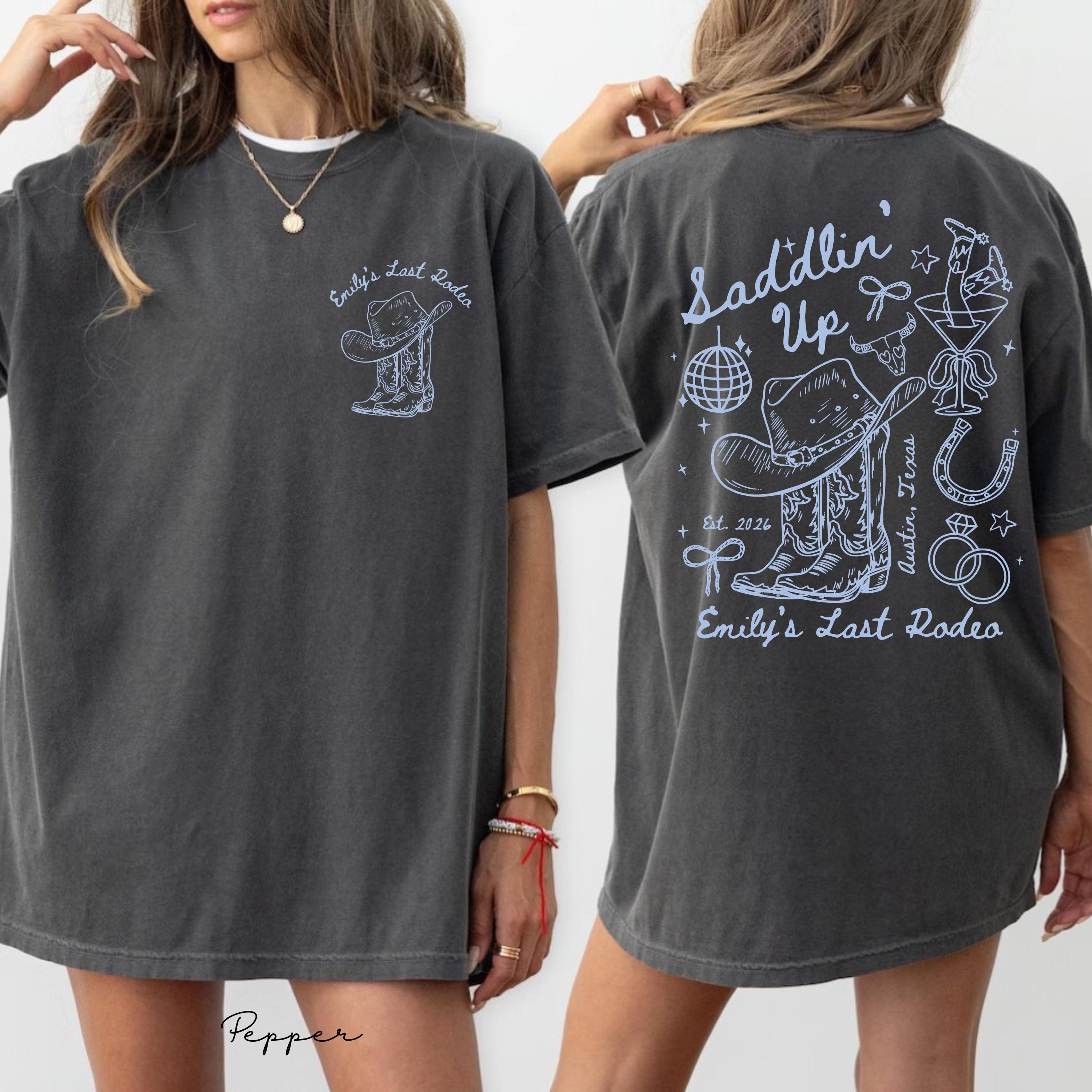 Last Rodeo Bachelorette Comfort Colors Shirt: Western Cowgirl Party, Custom Bride Tee, Personalized Nashville Bach Shirts, Matching Country