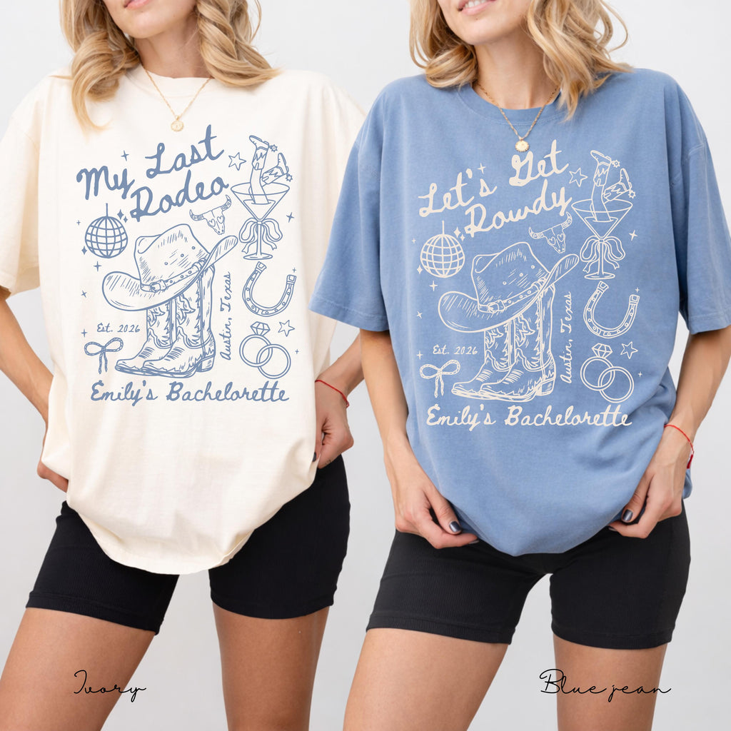 Last Rodeo Bachelorette Comfort Colors Shirt, Western Cowgirl Bach Party Tee,Western Bridal Party, Austin Trip Tee, Nashville,Cowboy T-shirt