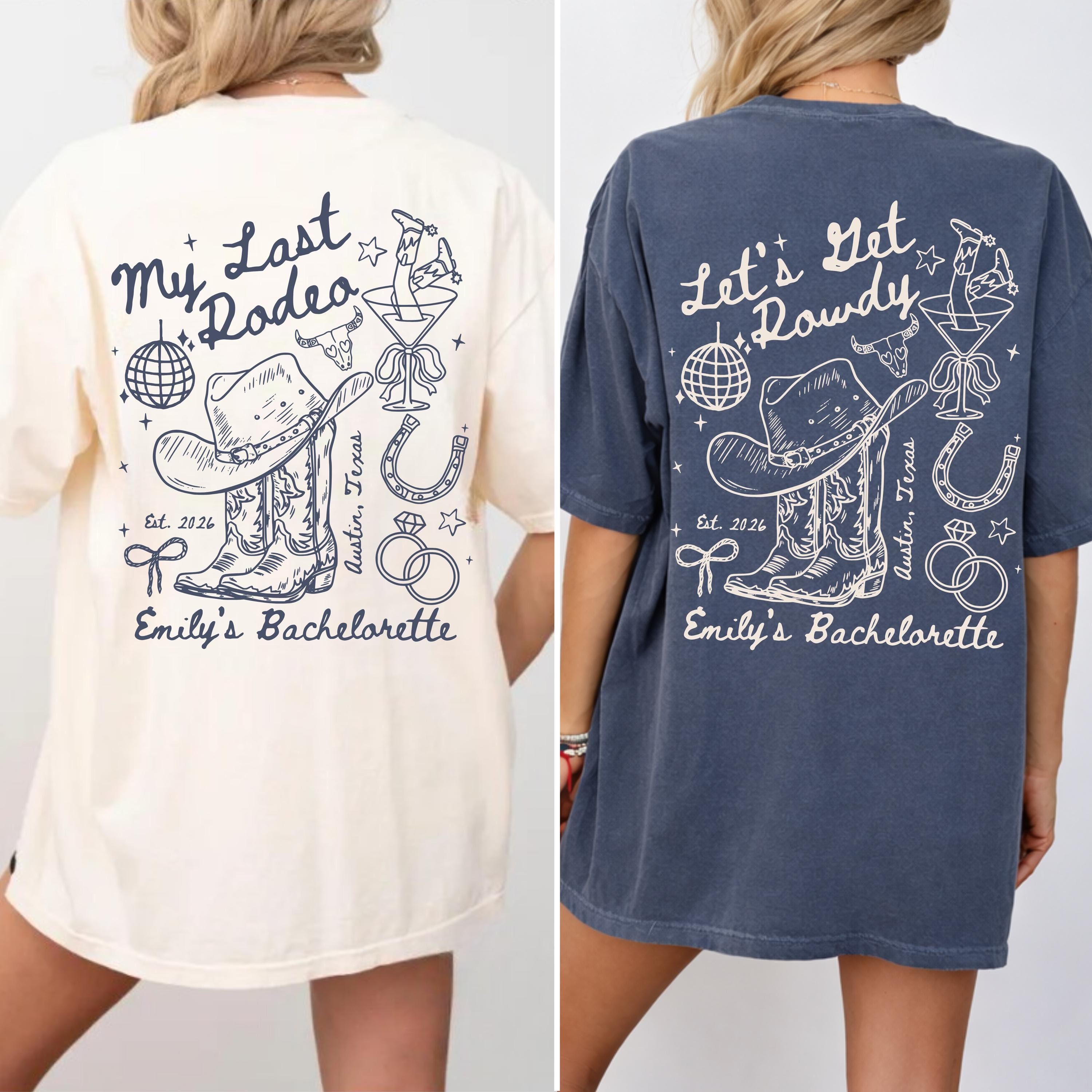 Last Rodeo Bachelorette Comfort Colors Shirt, Western Cowgirl Bach Party Tee,Western Bridal Party, Austin Trip Tee, Nashville,Cowboy T-shirt