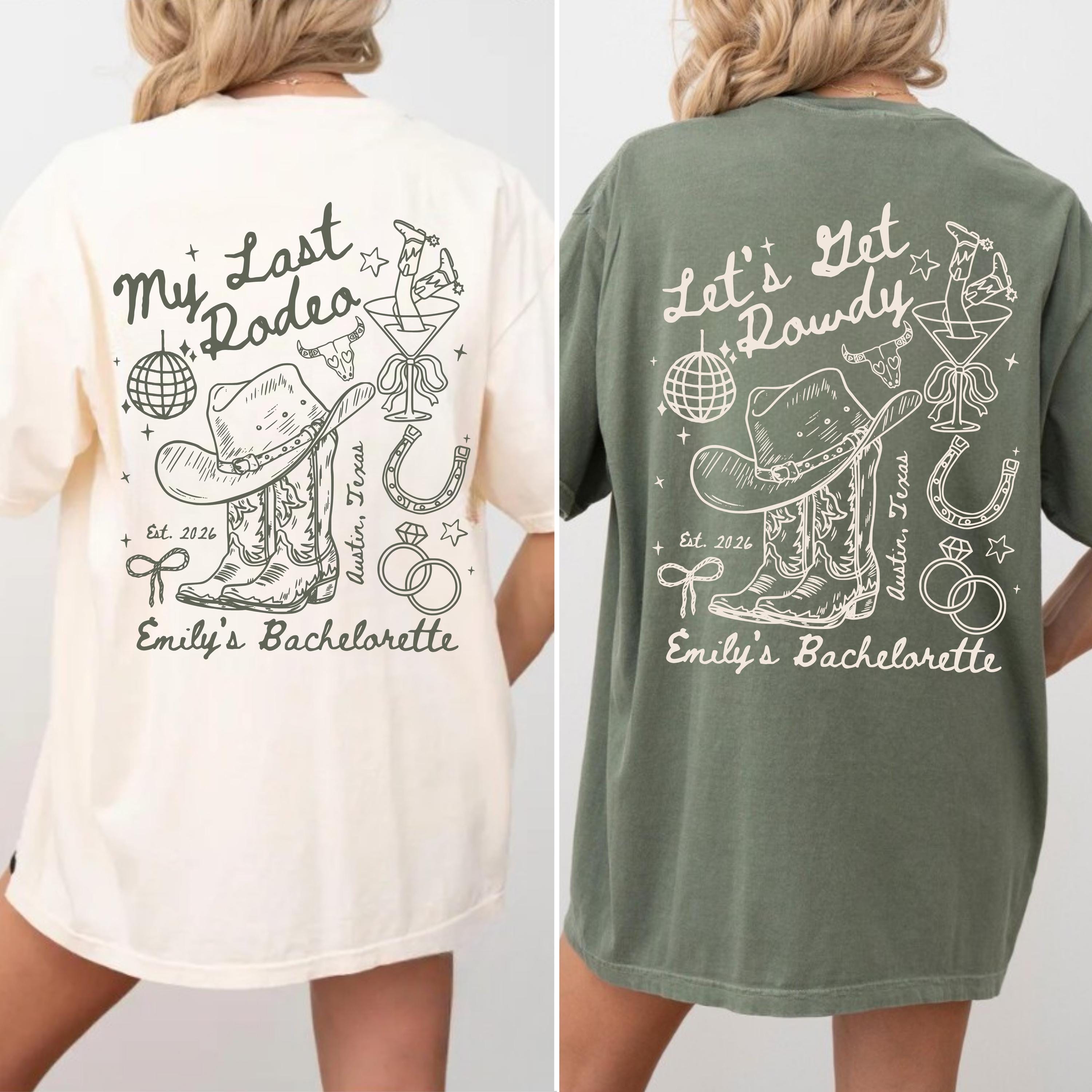 Last Rodeo Bachelorette Comfort Colors Shirt, Western Cowgirl Bach Party Tee,Western Bridal Party, Austin Trip Tee, Nashville,Cowboy T-shirt