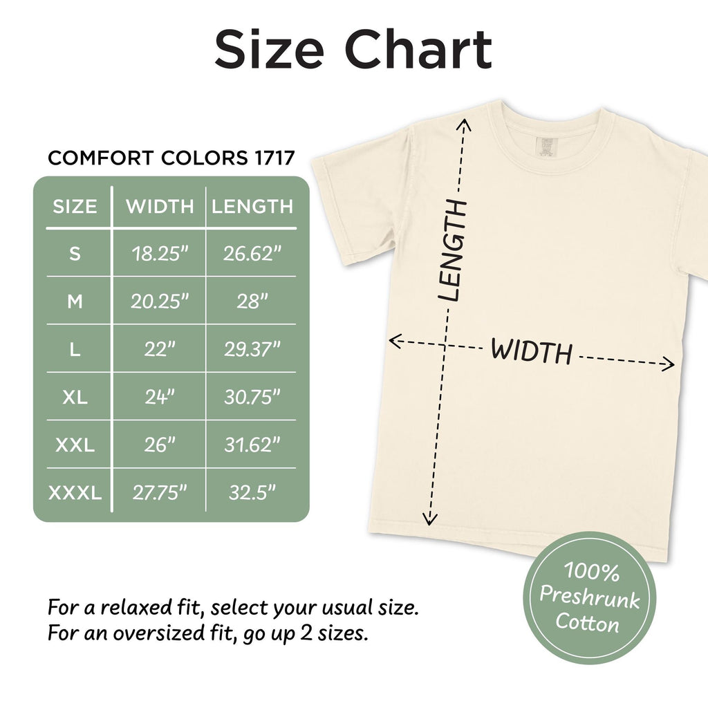 Austin Bachelorette Doodle Icons Unisex Comfort Colors® T-Shirt, Girls Trip Tee, Two-Sided Design