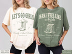 Let's Go Girls Custom Western Bachelorette Shirt, Last Rodeo Bachelorette Party TShirt Nashville Bach Trip Country Cowgirl Bride Bridesmaid