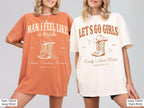 Let's Go Girls Custom Western Bachelorette Shirt, Last Rodeo Bachelorette Party TShirt Nashville Bach Trip Country Cowgirl Bride Bridesmaid