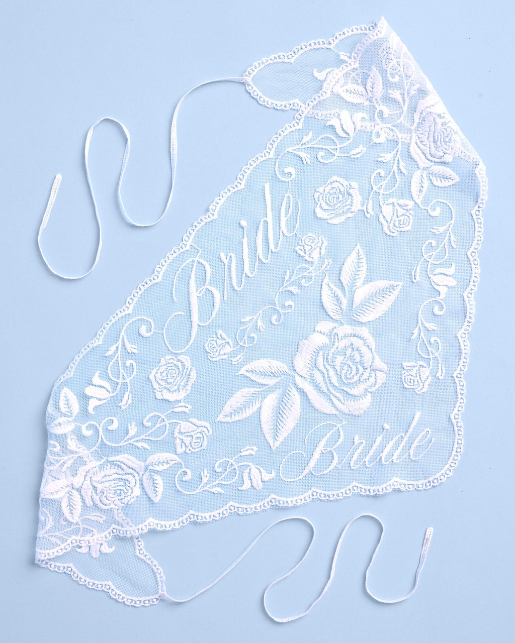 xo, Fetti Bride Lace Headscarf - White Embroidered Head Scarf Bachelorette Party Bridal Shower Engagement Gift Hair Accessories Bride To Be