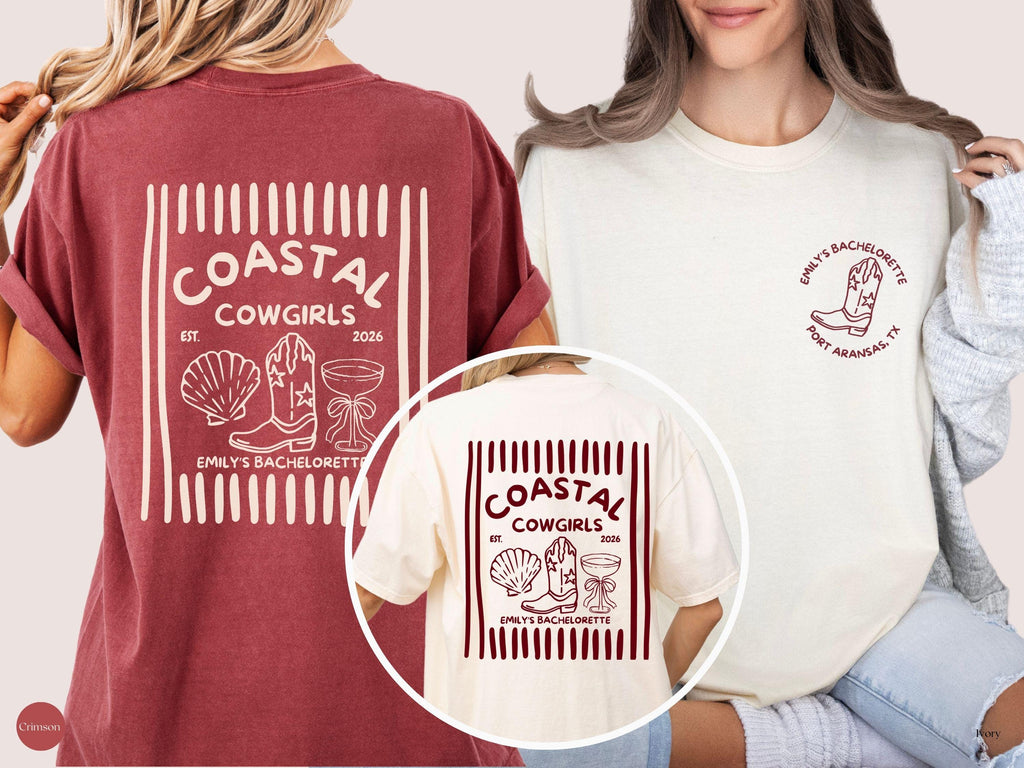 Coastal Cowgirl Bachelorette Shirt, Beach Bach Party, Western Theme