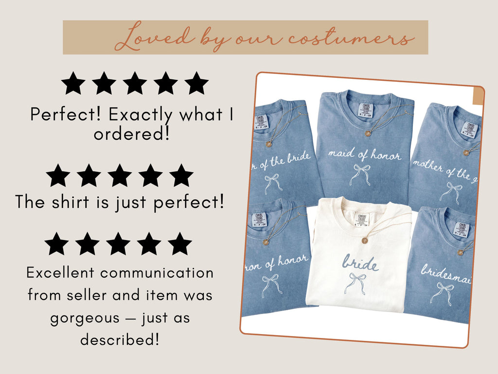 Bridal Party Comfort Colors® Shirt, Bridesmaid Proposal Gift, Maid Of Honor Tee, Matching Wedding Shirt, Wedding Party Bachelorette Shirt