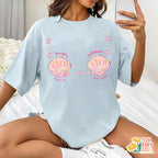 Custom Mermaid Bachelorette Shirts, Last Splash Beach Bachelorette, Last Toast On The Coast, Seashells Coastal Bridal Party Shirts