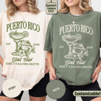 Custom Puerto Rico Bachelorette Trip Shirt: Girls Trip Tropical Bride & Bridesmaids Gift