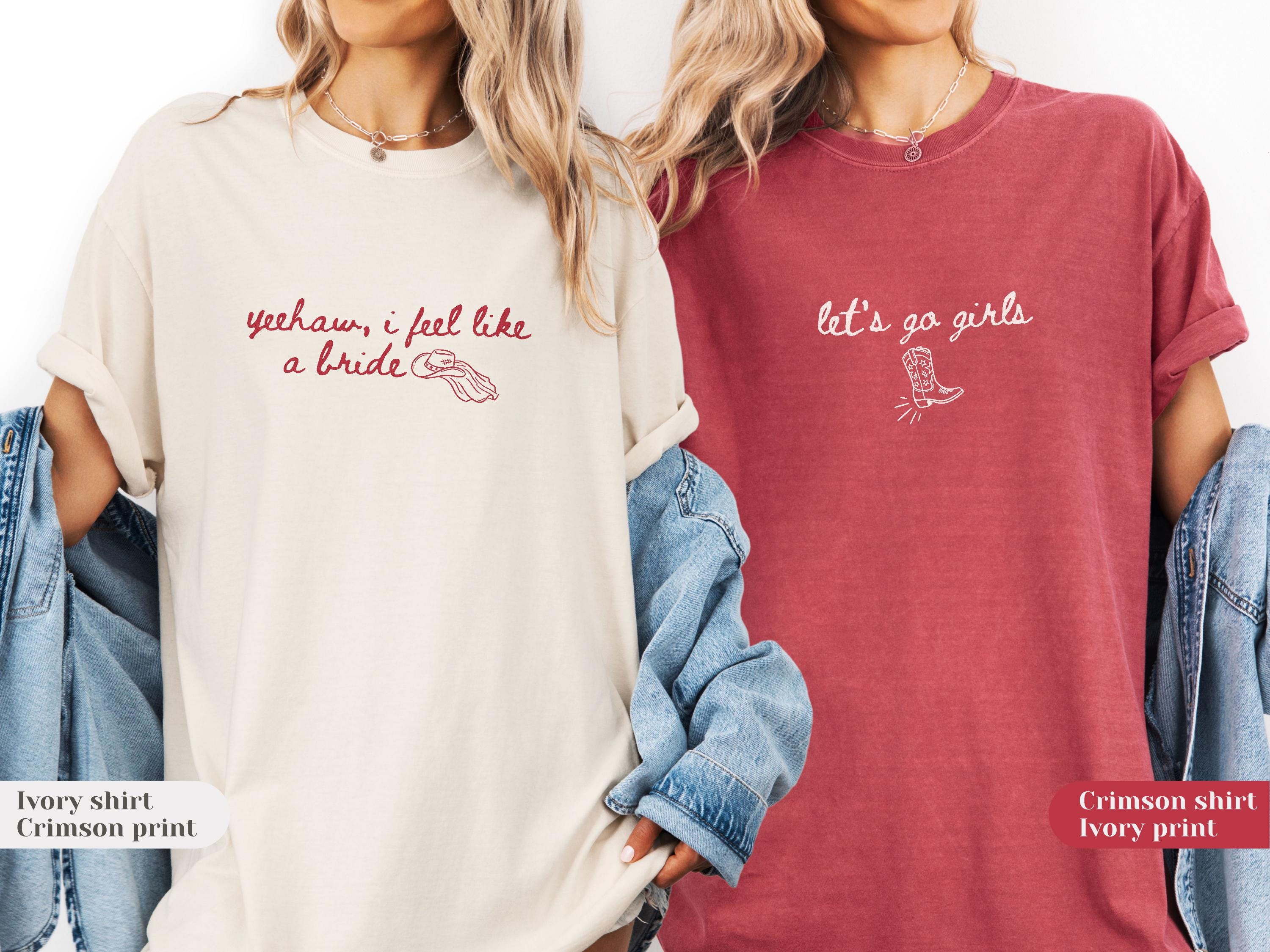 Western Cowgirl Bachelorette Shirts | Custom Let's Go Girls Last Rodeo Tees | Comfort Colors