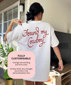 Found Her Cowboy Tshirt, Cowgirl Bride Tee, Western Wedding Shirt, Country Bridal Top, Bachelorette