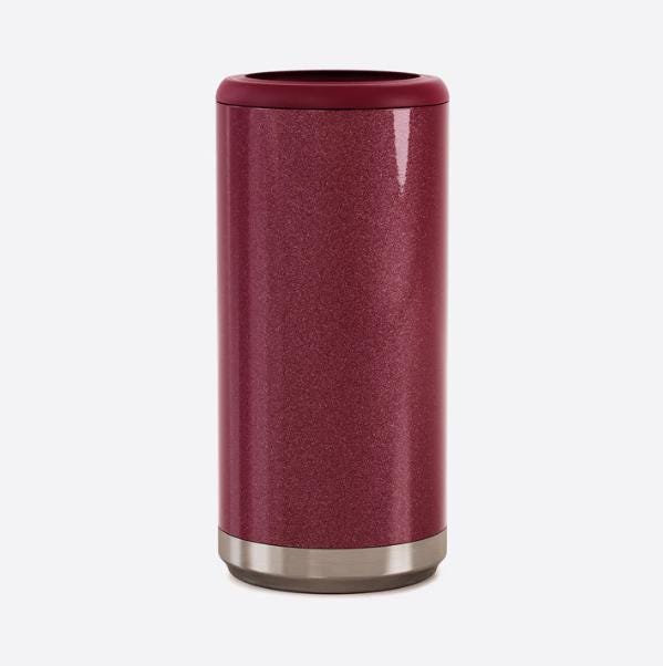Custom Laser Engraved 12oz Slim Can Cooler: Stainless Steel, Personalized Design Party Favor