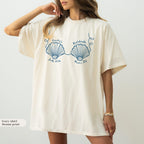 Custom Seashells Bachelorette Shirt: Beach Coastal Party, Comfort Colors