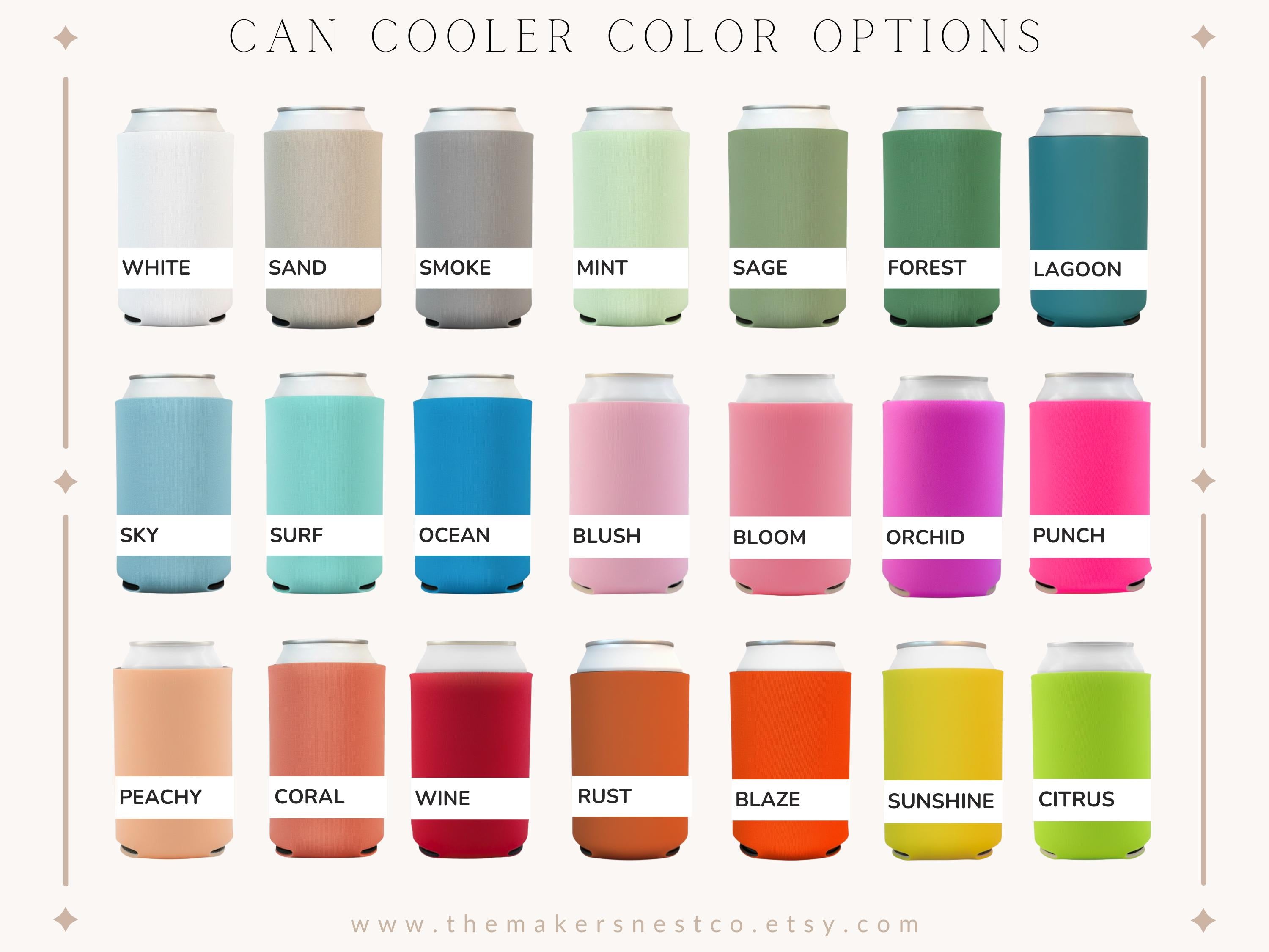 Personalized Neoprene Can Cooler: Beach Vacation, Family Reunion Favor