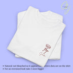 Personalized Hen Party Shirt Bachelorette T Shirt Back Print Coquette Bow Champagne Glass Hand Drawn Bride Crew Custom Name Any Year Custom