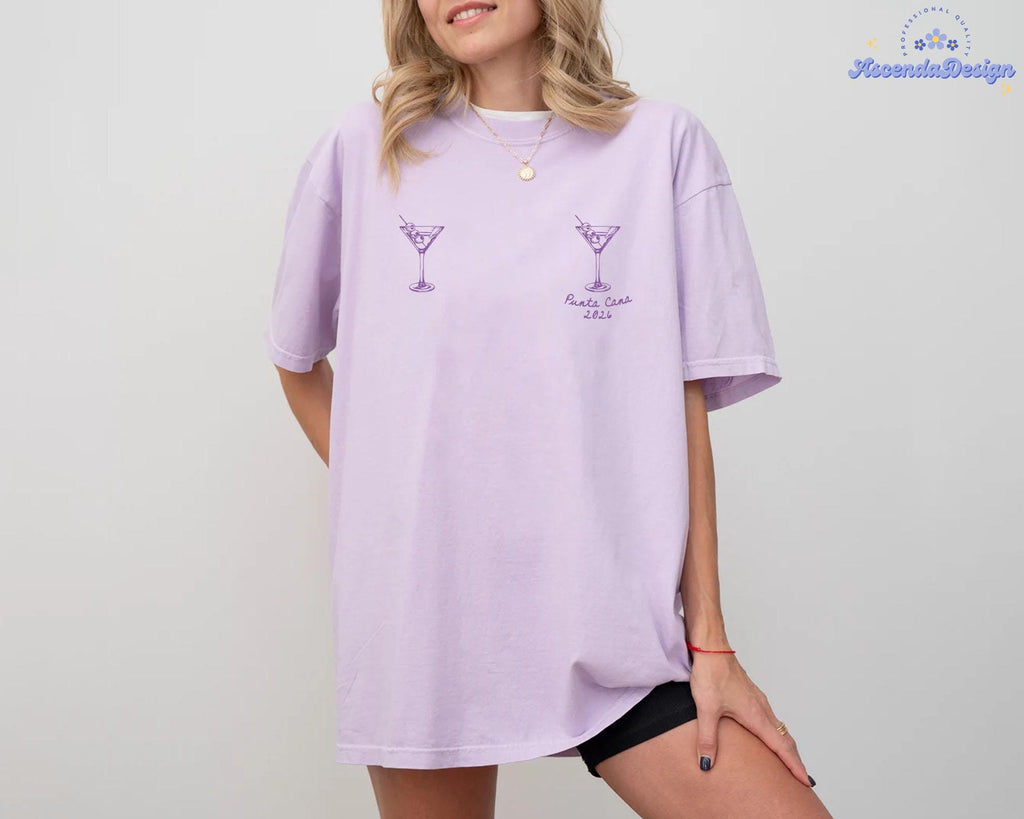 Custom Martini Bachelorette Comfort Color Shirt, Maid Of Honor Matching Tee, Bridesmaid Proposal Gift, Bachelorette Party TShirts
