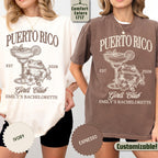 Custom Puerto Rico Bachelorette Trip Shirt: Girls Trip Tropical Bride & Bridesmaids Gift