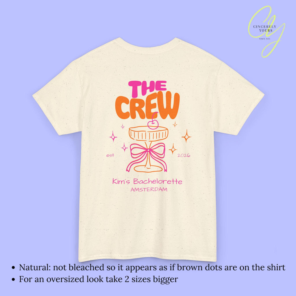 Custom Coquette Hen Party Bachelorette Shirt Cherry Cocktail Pocket Print Back Print Personalized Bride Crew Matching JGA Shirts Aesthetic