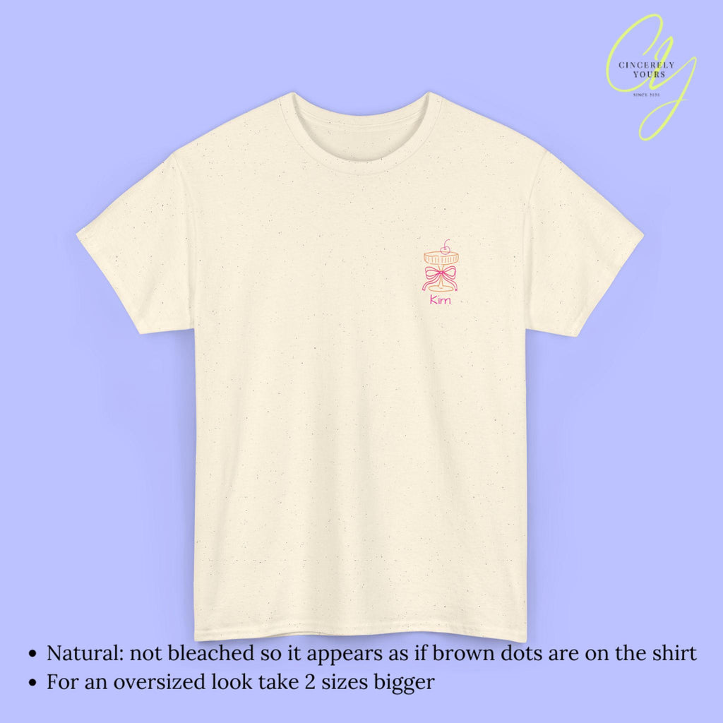 Custom Coquette Hen Party Bachelorette Shirt Cherry Cocktail Pocket Print Back Print Personalized Bride Crew Matching JGA Shirts Aesthetic